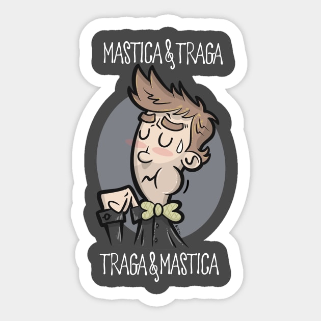 Traga y mastica Sticker by BITICOL